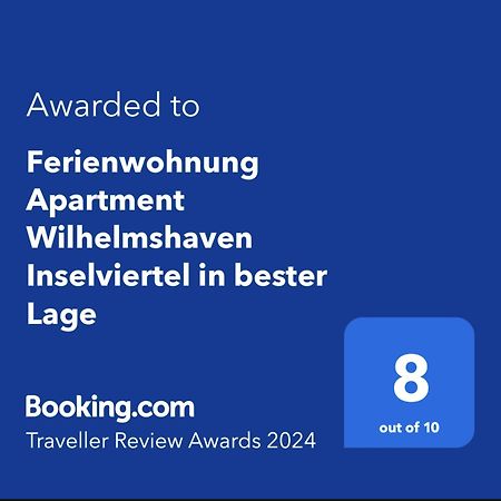 Ferienwohnung Apartment Wilhelmshaven Inselviertel In Bester Lage - Selbstaendiger Check In Moeglich 外观 照片